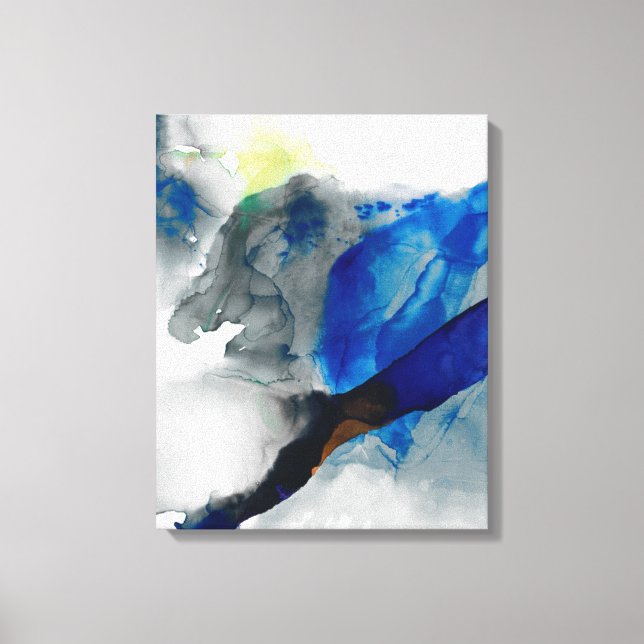 Ephemeral - Blue & Grey Canvas Print (Front)