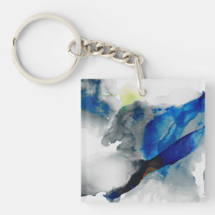 Ephemeral - Blue & Grey Keychain