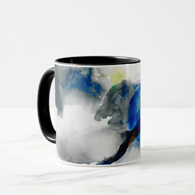 Ephemeral - Blue & Grey Mug (Front Left)