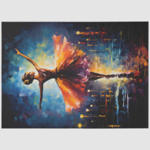 Ephemeral Elegance: A Ballerina's Dance Decoupage  Tissue Paper