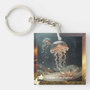 "Ephemeral Ocean Grace" Keychain