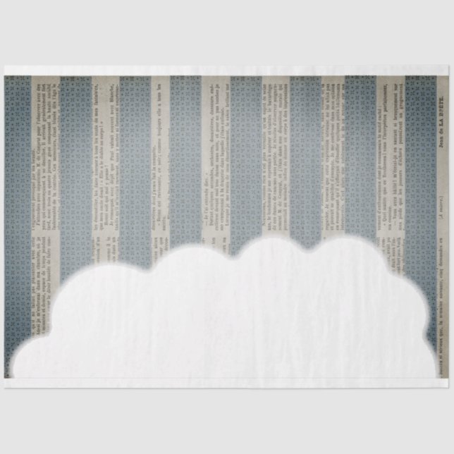 Ephemeral Striped Decoupage Paper (Front)