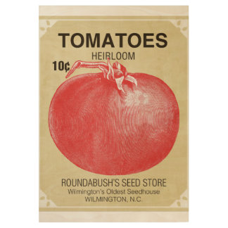 Ephémère du Poster vintage de semences de tomates