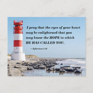 Ephesians 1:18 I Pray you may know the HOPE Postcard