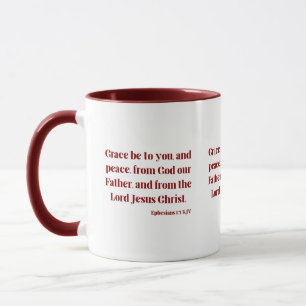Ephesians 1:2 KJV Bible Scripture Two-Tone Mug