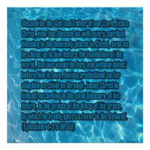 Ephesians 1:3-6 WEBU Poster