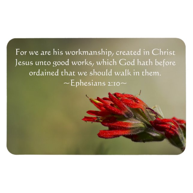 Ephesians 2:10 magnet (Horizontal)