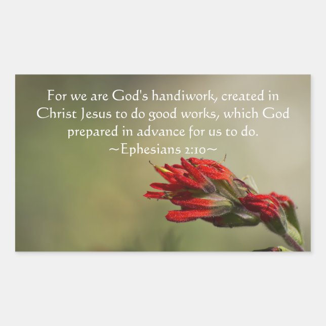 Ephesians 2:10 sticker (Front)