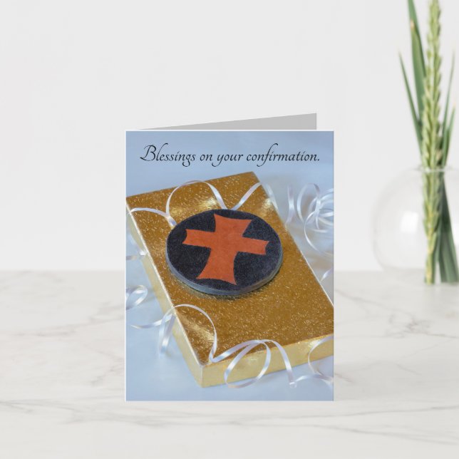 Ephesians 2:8-9 Saved thru faith Confirmation Card (Front)