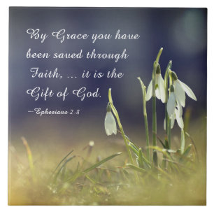 Ephesians 2:8 By Grace You Have Been Saved Bible Tile