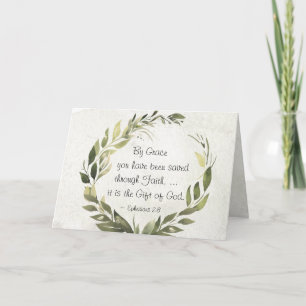 Ephesians 2:8 By Grace you have been saved Card