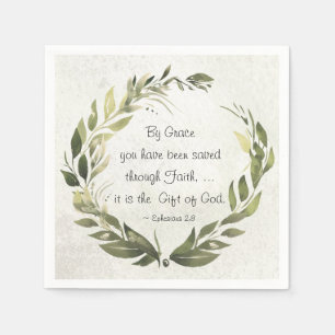 Ephesians 2:8 By Grace you have been saved Napkin