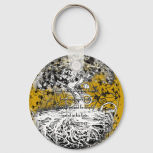 Ephesians 3:17 keychain