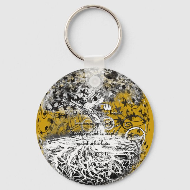 Ephesians 3:17 keychain (Front)
