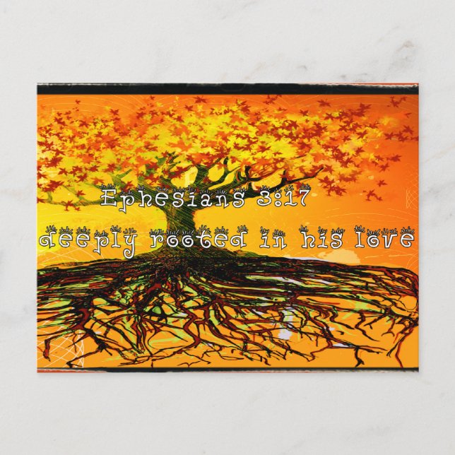 Ephesians 3:17 postcard (Front)