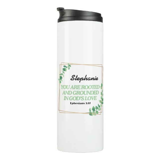 Ephesians 3:17 You Are Rooted Personalized Mug (Rotated Right)