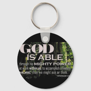 Ephesians 3:20 keychain
