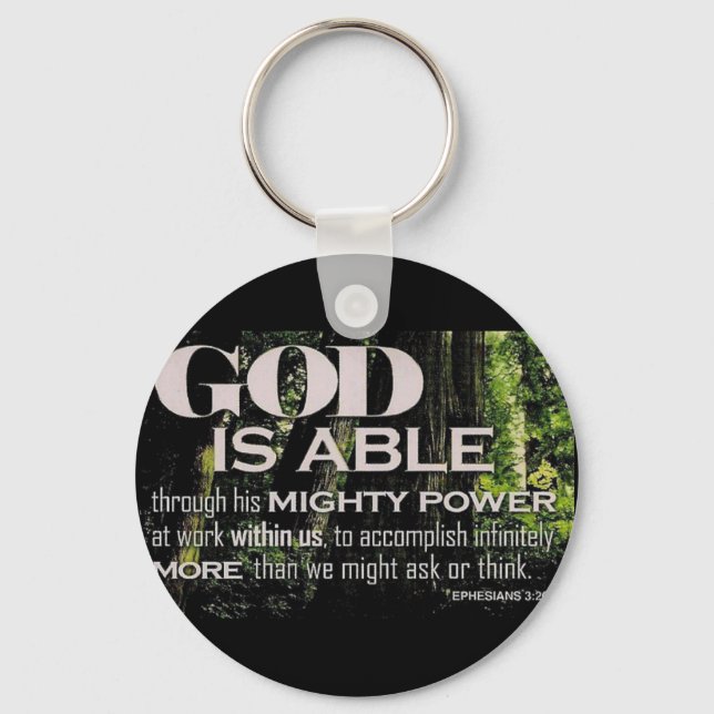 Ephesians 3:20 keychain (Front)