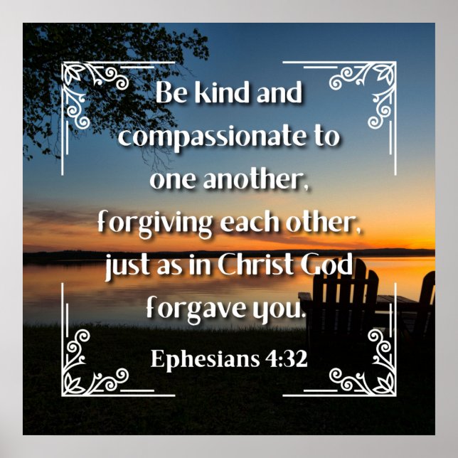 Ephesians 4:32 poster (Front)
