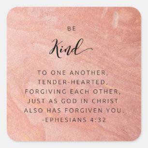 Ephesians 4:32 square sticker