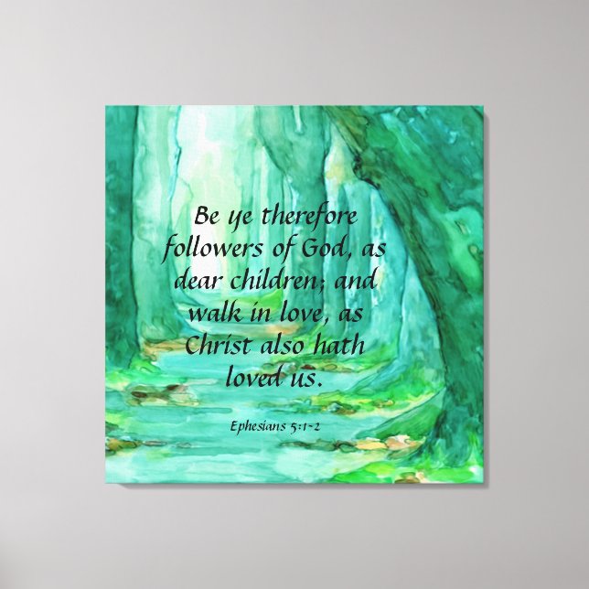 Ephesians 5:1-2 Canvas Print (Front)