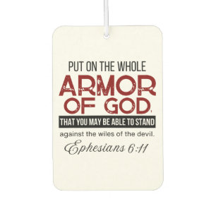  Ephesians 6:11 Put on the Whole Armour of God Air Freshener
