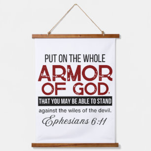  Ephesians 6:11 Put on the Whole Armour of God Hanging Tapestry