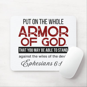  Ephesians 6:11 Put on the Whole Armour of God Mouse Pad