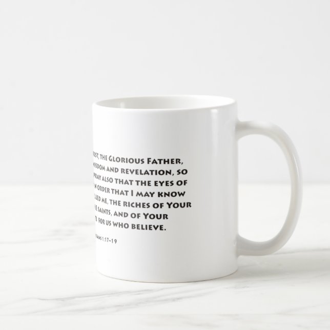 Ephesians Prayer Coffee Mug (Right)