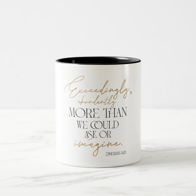 Ephésiens Gold et Noir Inspiration café Mug (Centre)
