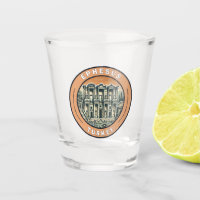 Ephesus Turkey Illustration Travel Art Badge