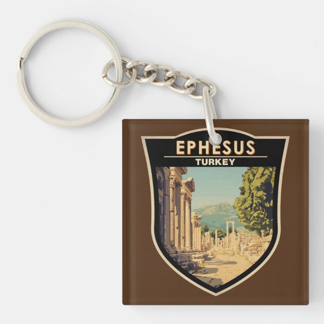 Ephesus Turkey Travel Art Vintage (Devant)