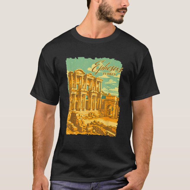 Ephesus Turkey Travelling Trip Meet Me In Ephesus  T-Shirt (Front)