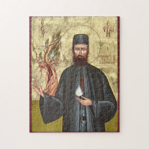 Ephraim the New Martyr Orthodox Christian Icon Jigsaw Puzzle