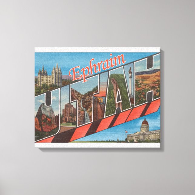 Ephraim, UtahLarge Letter ScenesEphraim, UT Canvas Print (Front)