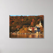 Ephraim, Wisconsin at Sunset Canvas Gallery Wrap