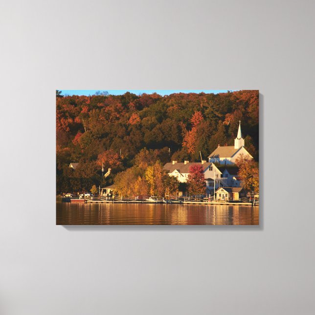Ephraim, Wisconsin at Sunset Canvas Gallery Wrap (Front)