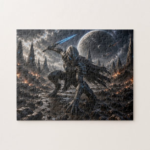 Epic Alien Knight in a Distant Galaxy Jigsaw Puzzle