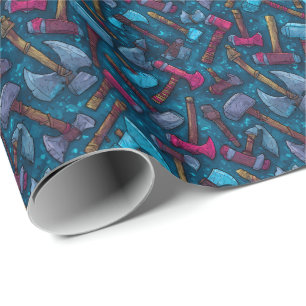 Epic Battle Axes D&D Warrior Wrapping Paper