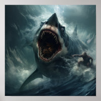 Epic Battle: Megalodon vs. T-Rex - Jaw-Dropping Po