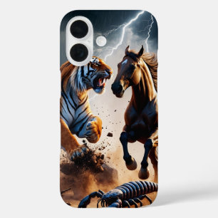 Epic battle scene iPhone 16 case
