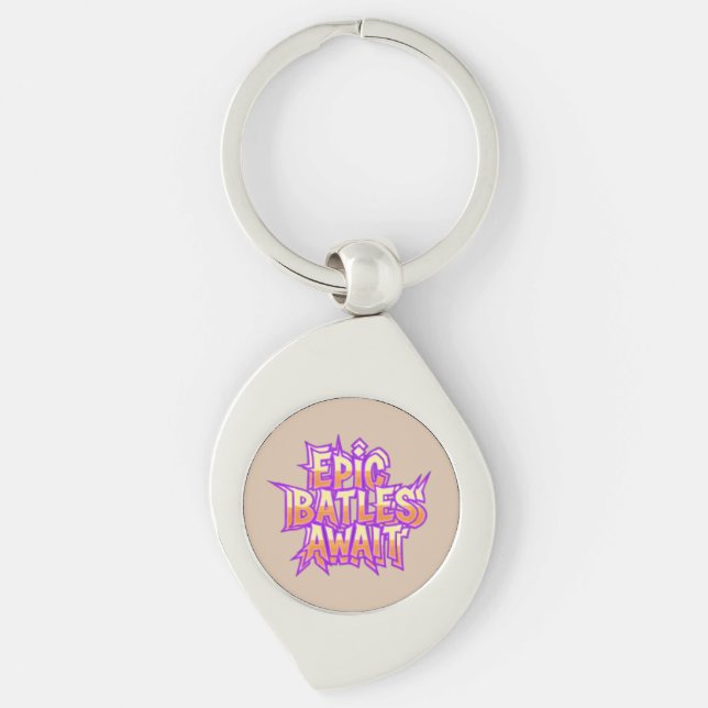 Epic Battles Await Keychain (Front)