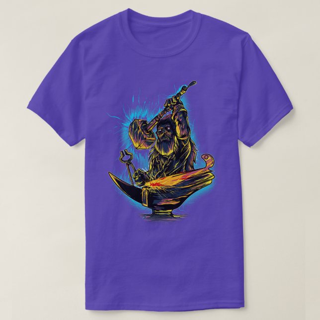 Epic Blacksmith Hot Forged Knifemaker T-Shirt (Design Front)
