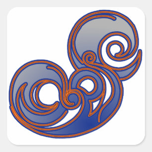 Epic 'Blue' Square Sticker