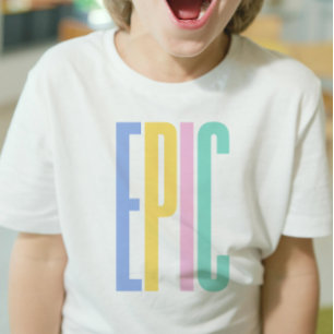 EPIC - Boys T-Shirt with colour Text   DP7Art