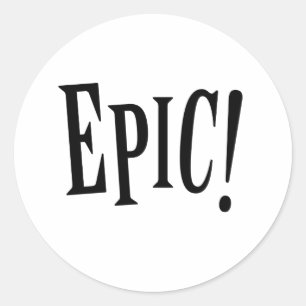 Epic Classic Round Sticker