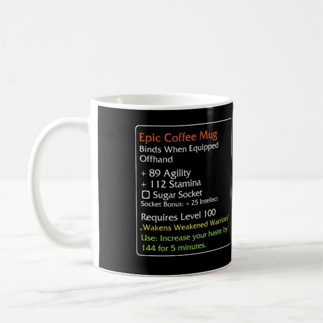 Epic Coffee mug Black (Left)