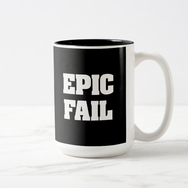 Epic Fail Two-Tone Coffee Mug (Right)