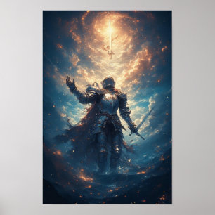 Epic Fantasy Knight Poster