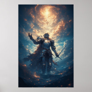 Epic Fantasy Knight Poster